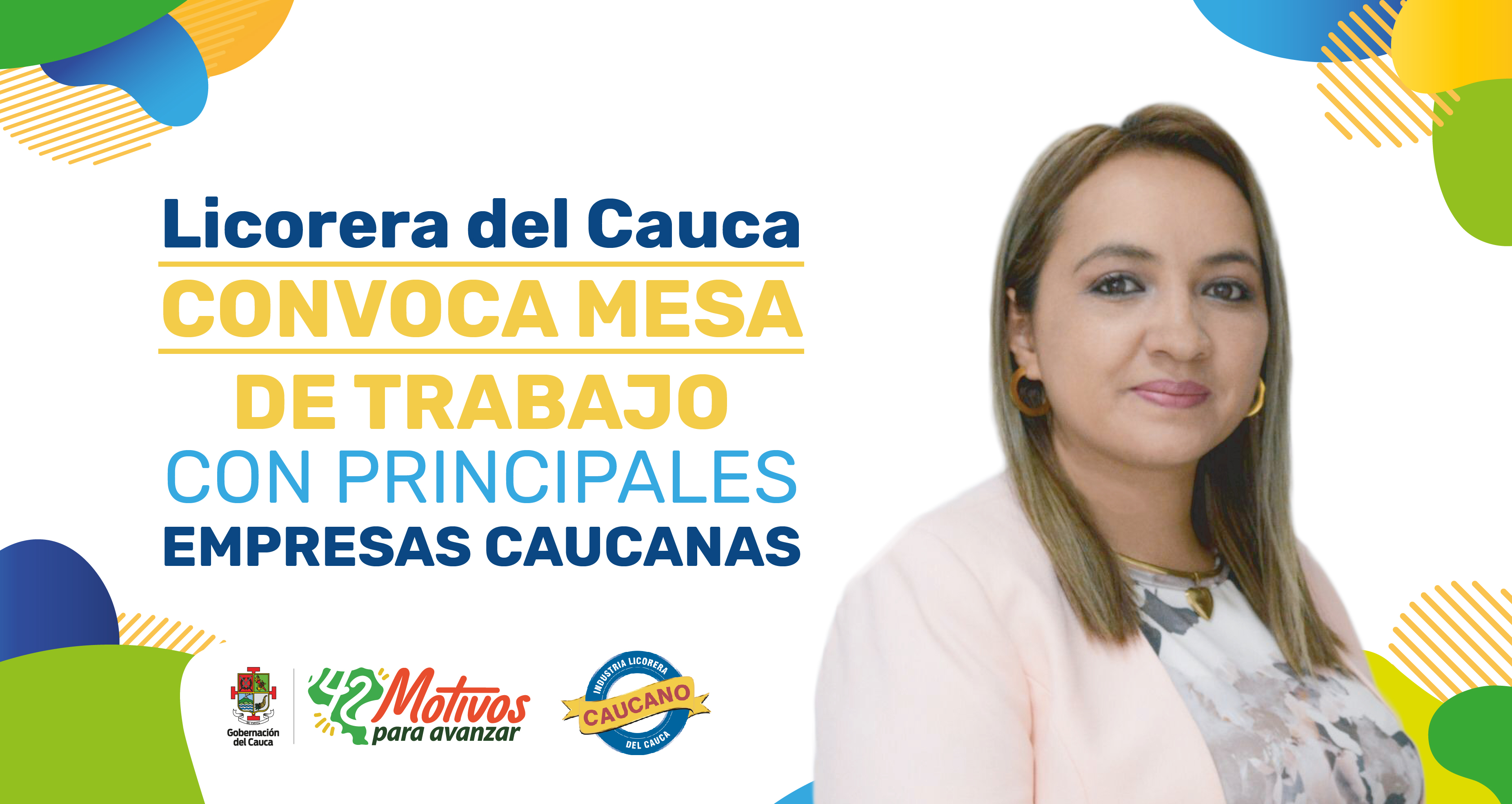 Gerente de la Licorera del Cauca, Victoria Feuillet convocó mesa de trabajo con principales empresas caucanas